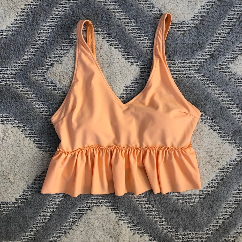 NWOT Kortni Jeane V Neck Swim Top XL